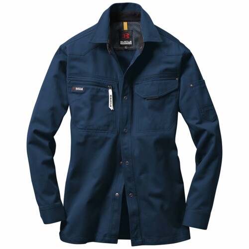 バートル(Burtle) 長袖シャツ ネイビー L 1303-3-L