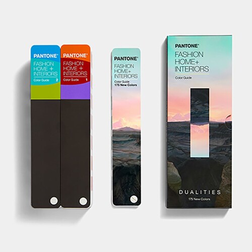 パントン(PANTONE) 色見本 ファッション、ホーム+インテリア カラーガイド +新色(Dualities デュアリティーズ) 増補版 (3冊組) FHIP110C|アルメリア店