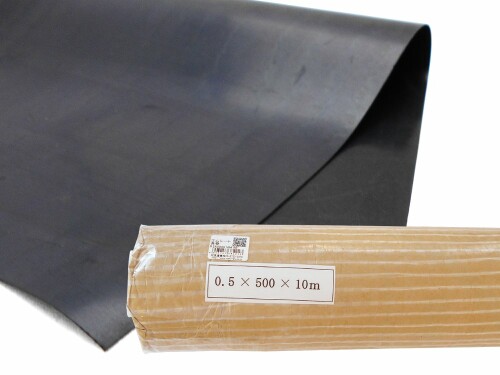 WAKI ゴムシート 長巻 0.5mmX500mmX10m 黒