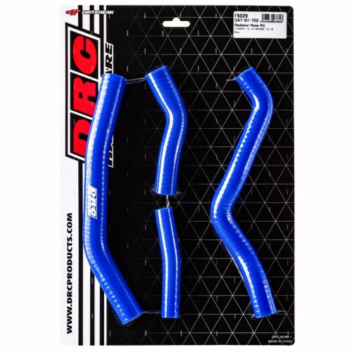 ディーアールシー(DRC) YZ250FX '15-19,WR250F '15-19 ラジエターホースキット ブルー 多層構造 高耐圧 高耐熱 -40度から260度対応 F6029|アルメリア店