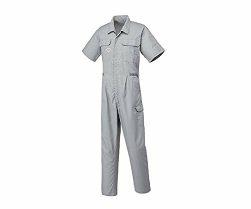(山田辰) つなぎ服 2301-008-5L しろがね色薄墨色 5L