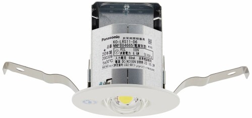 パナソニック(Panasonic) 電源別置型 LED非常用照明器具 埋込[ファイ]60 低~中天井用 ホワイト NNFB84665