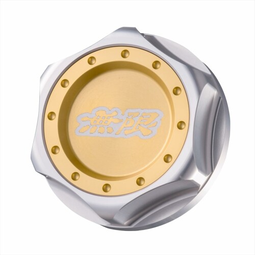 無限(MUGEN |ムゲン) ヘキサゴンオイルフィラーキャップ HEXAGON OIL FILLER CAP シャンパン・ゴールド 15610-XG8 -K2S0-CG｜アルメリア店
