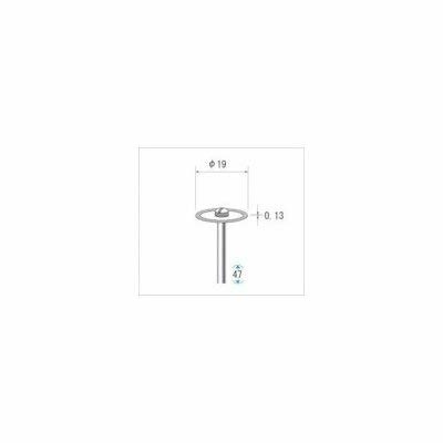 ナカニシ 電着ダイヤモンドディスク#400刃径19×刃長0.13×軸径2.34 14031