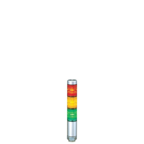 パトライト/PATLITE LED積層交通信号灯 信号・円柱 SUPER SLIM MPS-302-RYG MPS Φ30 3段 赤･黄･緑