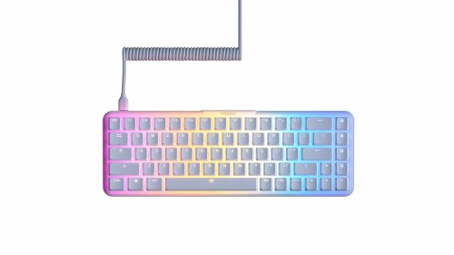 FnaticGear STREAK65 LP WHITE US テンキー受け答え US取り合わせ 68足がかり ゲーミングキーボード KB0006-005 KB738