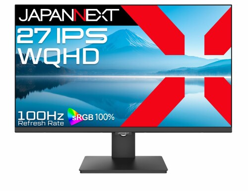 JAPANNEXT 27in IPSダイアログボックス積み上げる WQHD(2560x1440)解像力 液晶管する JN-IPS27Q-C6 HDMI DisplayPort USB-C(最大限度65W給電) sRGB:100% HDR