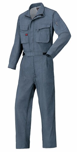 山田辰 AUTO-BI オール季節用 つなぎ服 1-3690 NB ネイビーブルー 5L