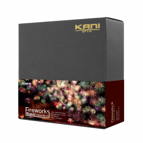 KANI 100mm幅 HT100 IV ファイヤーワークス ベーシックセット 角型フィルターセット 花火撮影用 マグネット式アダプターリング付属 フィルターフレーム対応 角型フィルター3枚装着可能 レン|アルメリア店