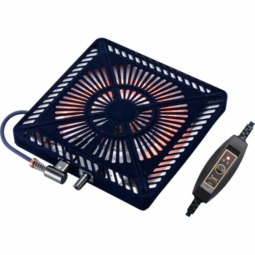 メトロ電気工業 こたつ用取替えヒーター こたつ 温風ファン式 ヒーター ユニット 5時間自動切タイマー 中間スイッチ付き U字型石英管 510W 遠赤外線 薄型設計 MSU-501HT(K)｜アルメリア店