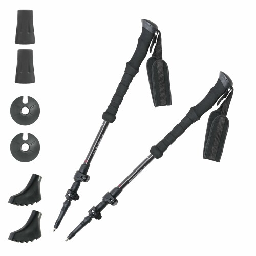 northern country(ノーザンカントリー) トレッキングポール 2本セット 115cm カーボンシャフト TR-3002 BK 115cm