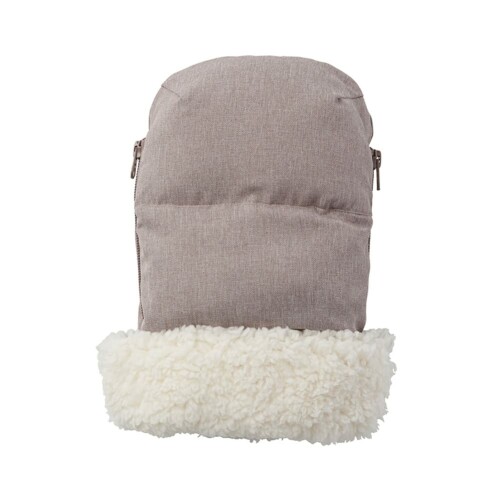 AIRBUGGY（エアバギー） DOWN HAND MUFF （BASIC LINE） ハンドマフ ベーシックライン ベージュウッド ABMF1050 手袋 防寒 ミトン ベビーカー インナーボア 保温 風除け｜アルメリア店