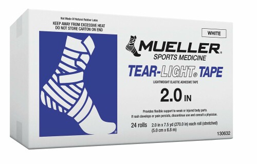 ミューラー(Mueller) ティアライトテープ ベージュ Tear light Tape Beige 50粍 (24個入り口・入口) ホンブルグ帽伸縮磁気テープ 野球クラブ風呂敷き包み 130632 ベージュ 50粍