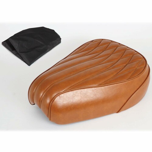 スペシャルパーツ武川(TAKEGAWA) クラシックシート(キャメル) スーパーカブ50/110・クロスカブ50/110用画像