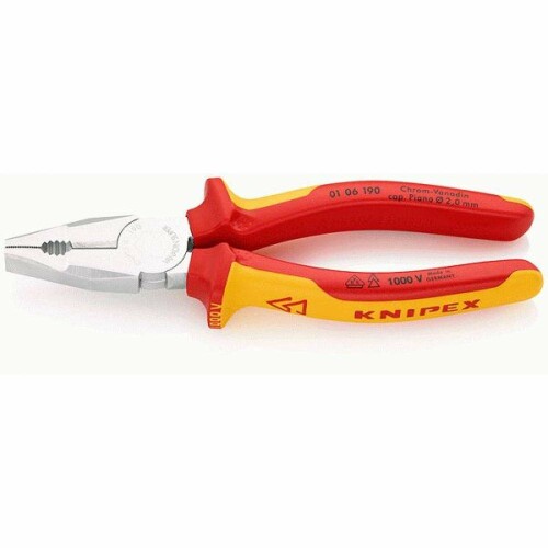 クニペックス KNIPEX 0106-190 絶縁ペンチ 1000V|アルメリア店