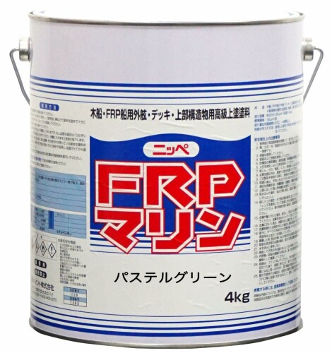ニッペ(Nippe) ペンキ 塗料 FRPマリン 4kg パステルスグリーン ラッカー つやあり 屋外 日本製 4547163000257｜アルメリア店