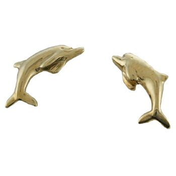 数量は多い ハワイアンジュエリー ピアス イヤリング 14k ゴールド リアルドルフィンピアス レディース ハワイ製 プルメリア 1oficioverde Com Br