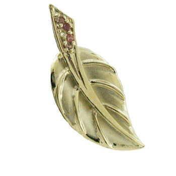 ハワイアンジュエリー ネックレス ペンダント トップ 14K ゴールド ティーリーフトップ メンズ レディース ダイヤモンド 天然石 ハワイ製 106,535円