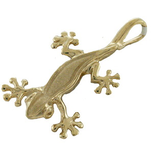 ハワイアンジュエリー ネックレス ペンダント トップ 14K ゴールド リアルゲッコートップ メンズ レディース ヤモリ ゲッコー ハワイ製 66,853円