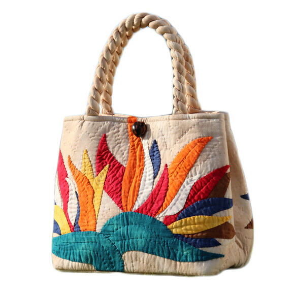 楽天市場】ハワイアンキルト バッグ サザンフォレストのむら染め本格