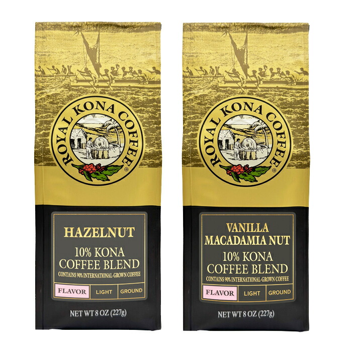 楽天市場】ロイヤル コナコーヒー バニラマカダミアナッツ 227g×2個