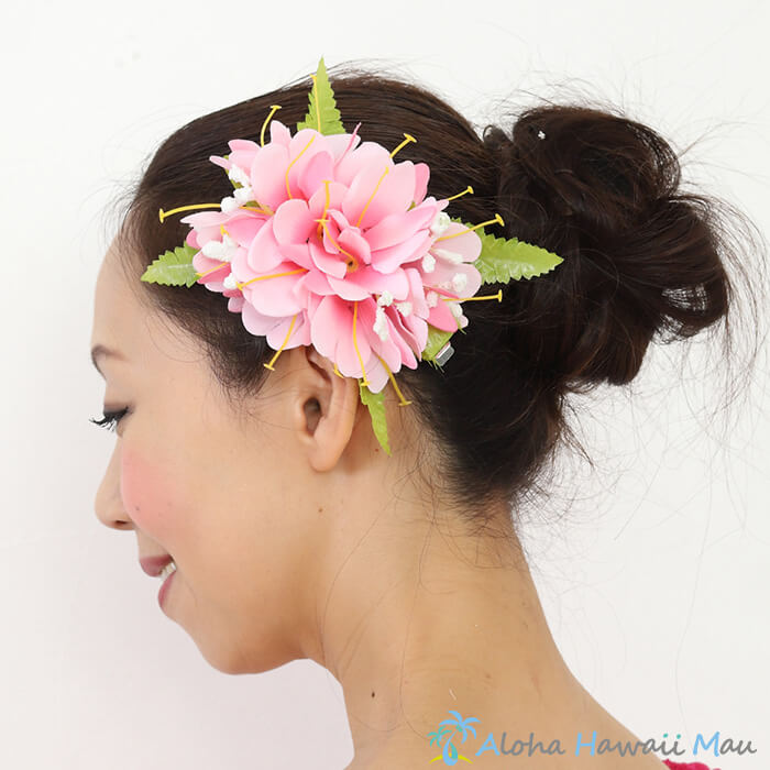 フラダンス 髪飾りフラダンス衣装 花飾り ヘアクリップ フラ カヒリジンジャー髪飾り ジンジャー髪飾り ハワイアンヘアクリップ ピンク 初回限定お試し価格