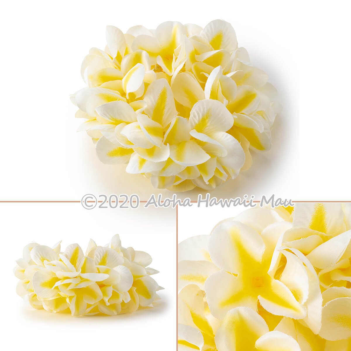 市場 フラダンス ブレスレット ハワイアンレイ レイ フラ 選べる3カラー ダブル ハワイアンフラ ホイケ クウペエ アロハ プルメリア