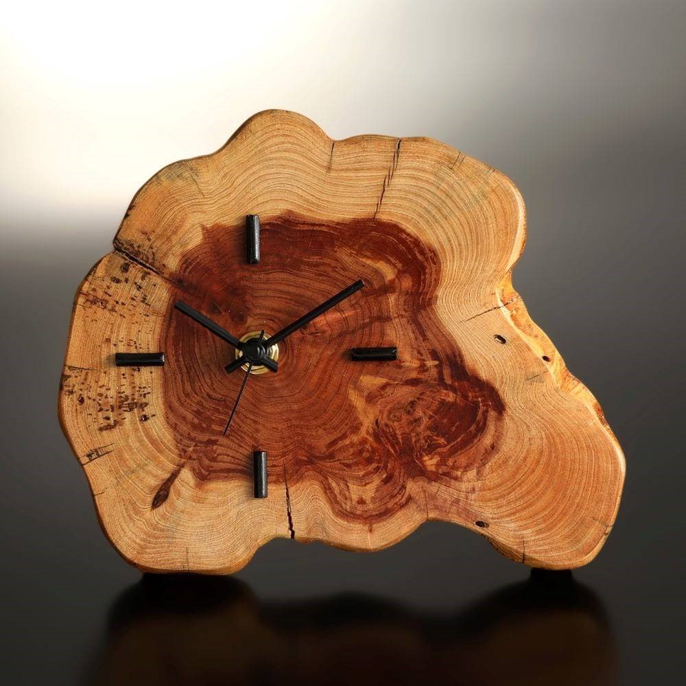 ウッドロックレジン時計　新品 楽天市場】ウッドクロック レジン レモンイエロー 時計 木