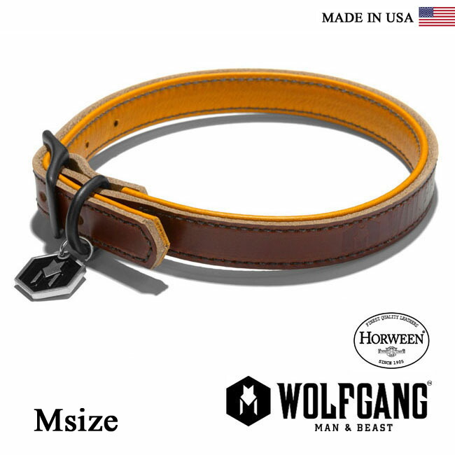 首輪 犬 犬首輪 Wolfgang ヘリーハンセン Man Beast オベイ ウルフギャング Horween Herschel Collar Msize 小型 中型犬用 Hc 003 2 レザーカラー Made In Usa 首輪 くびわ 小型犬 中型犬 Fashion Deliveries 店 犬の首輪 Horween ホーウィンレザー使用