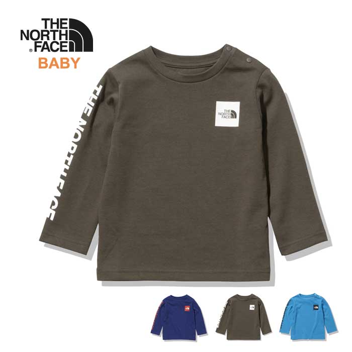 ノースフェイス　ベビー　ロンT　キッズ【Y】[メール便]　T　長袖Tシャツ　FACE　S-SQU　THE　L/S　B　LOGO　NORTH　[210915]　NTB82021　スモールスクエアロゴ
