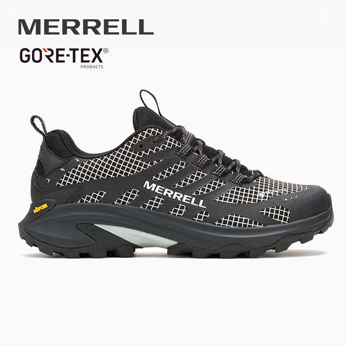 【決算セール開催中】メレル スニーカー メンズ MERRELL 038405 モアブ スピード 2 リフレクティブ ゴアテックス MOAB SPEED 2 REFLECTIVE GORE-TEX ブラック リフレクター 26cm / 26.5cm / 27cm (240926)｜FASHION DELIVERIES 店
