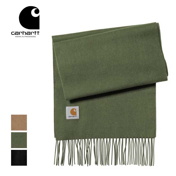 【最大P29倍マラソン】カーハート マフラー スカーフ クランスカーフ Carhartt I013507 CLAN SCARF メンズ レディース ユニセックス プレゼント ギフト クリスマス ブラック ブラウン グリーン ウール ギフト プレゼント おしゃれ (241129)