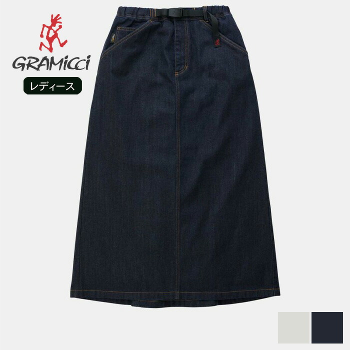 【10日最大P19倍】グラミチ ジャパニーズデニムスカート GRAMICCI G5SW-SK088 JAPANESE DENIM SKIRT レディース (2502)【SPS2603】