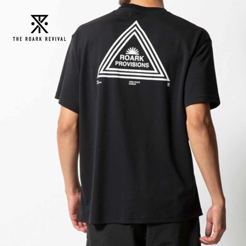 【18日最大P21倍】ロアーク ROARK RTJDR1102 PROVISIONS Dri-Release TEE ROARK PROVISIONS DriRelease Tシャツ 吸汗速乾 S/S メンズ ブラック (250427)【SPS2603】 メール便