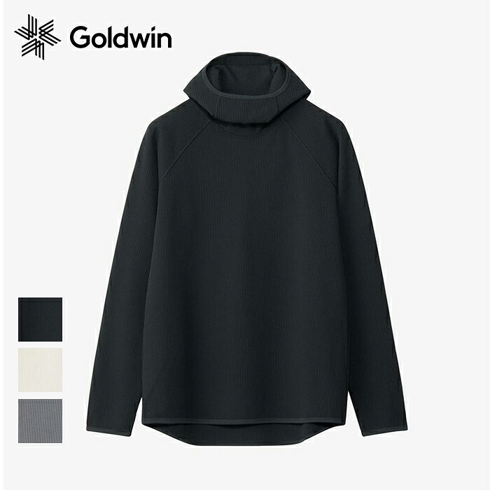 【最大P38倍マラソン】GOLDWIN ゴールドウィン フーディ GL45141 WF LIGHT L/S HD ワッフルライトロングスリーブフーディー ワッフル メンズ アウトドア パーカー 春夏 軽量 紫外線カット パーカー おしゃれ Goldwin ロングスリーブ サーマルパーカー フード付き 防臭