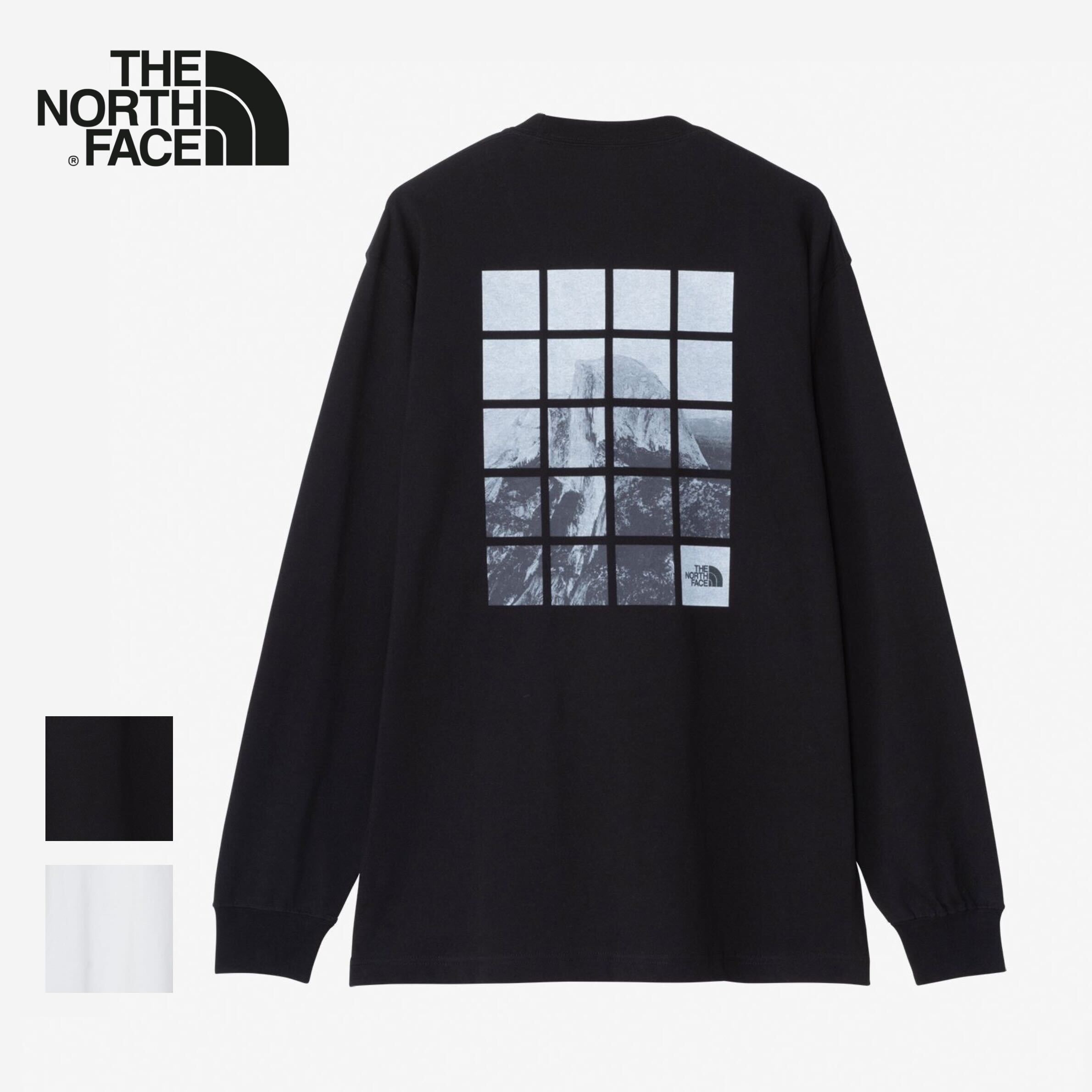 【最大P28倍マラソン】ザ・ノース・フェイス ロングスリーブ ハーフドーム ウィンドウ ティー ユニセックス 長袖Tシャツ THE NORTH FACE NT82546 L S HALF DOME WINDOW TEE オーガニックコットン バックプリント ヨセミテ ハーフドーム ［メール便］
