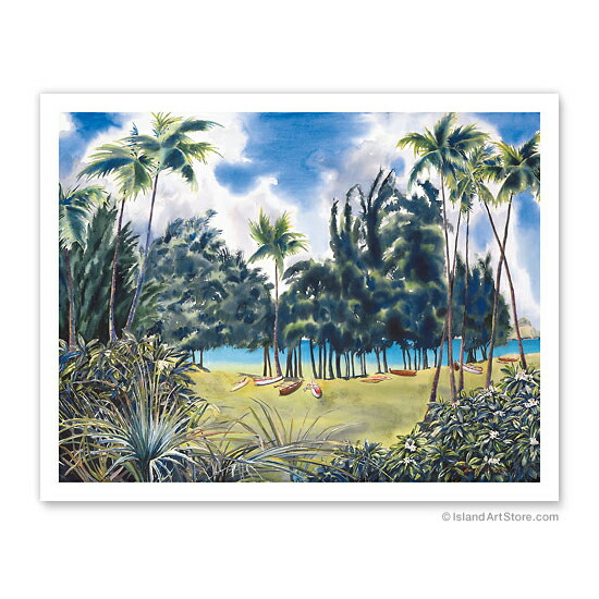 楽天市場】【ハワイアン アートプリント】ビーチ・海・山・植物・景色
