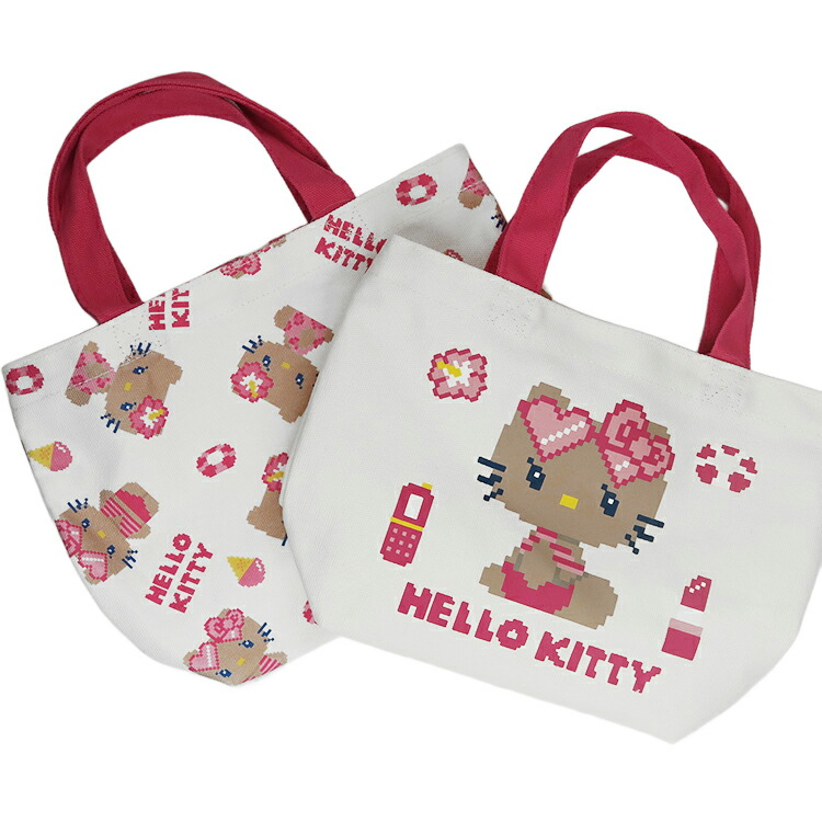 楽天市場】キティ バッグ コラボ 日焼け ミニ ランチバッグ トート