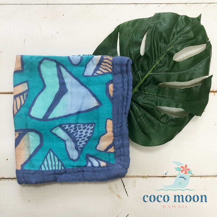 楽天市場】【Coco Moon（ココムーン）】ブランケット（Sea Flower Pineapple  シーフラワーパイナップル）セキュリティブランケットスワドル Swaddle ガーゼ ひざ掛け赤ちゃん ベビー 新生児 男の子 女の子出産祝い ギフト  プレゼントハワイ ハワイアン雑貨 お土産 : ALOHA ...