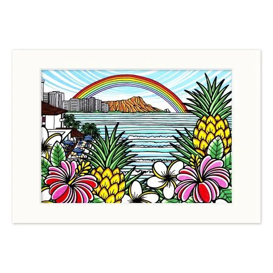 フラダンス　ハワイ　絵画　絵　水彩画　インテリア　ポスター フラダンス ハワイ 絵画 絵 水彩画 インテリア ポスター ポスター 8789