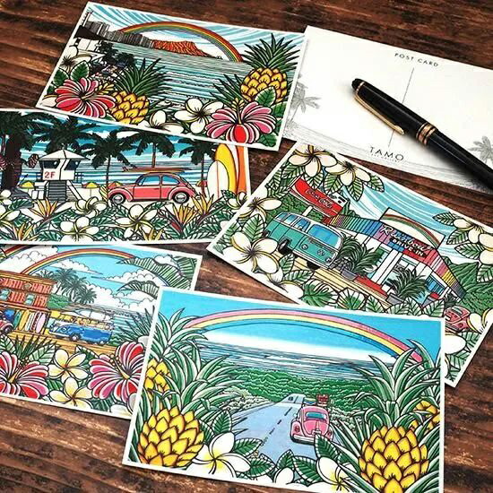楽天市場】【ハワイアン ポストカード】お買い得な10枚セット （Hawaii
