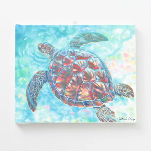 ハワイ　Sarar Caudle ハワイアン　プリント　アート　Lサイズ　ビーチ alohadiaries_sarah-art-happyhonu