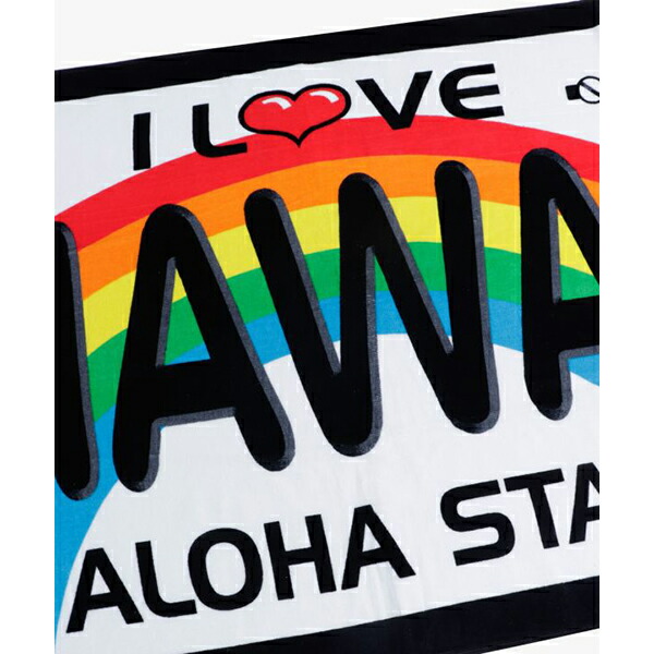 ビーチタオル 大判 Hawaii アウトドア インテリア カバー キャンプ サーフィン タオル ナンバープレート ハワイ ハワイアン ビーチ プール マット ラインセスプレート レジャー 旅行 海 直輸入 長方形 最新デザインの 長方形