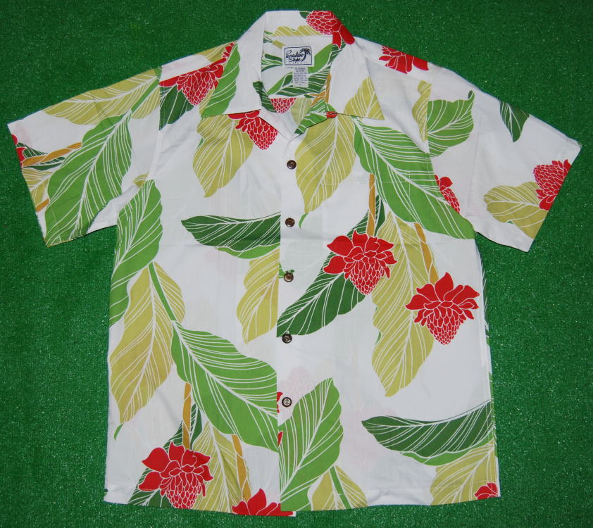 アロハシャツ メンズ 半袖 PARADISE STYLE(パラダイス スタイル)PSS032 ホワイト・白 花柄 レディース 大きいサイズ 人気 おしゃれ 母の日 父の日 プレゼント ギフト コットン35%ポリエステル65% 開襟(オープンカラー)送料無料|アロハシャツのWAKUWAKU店