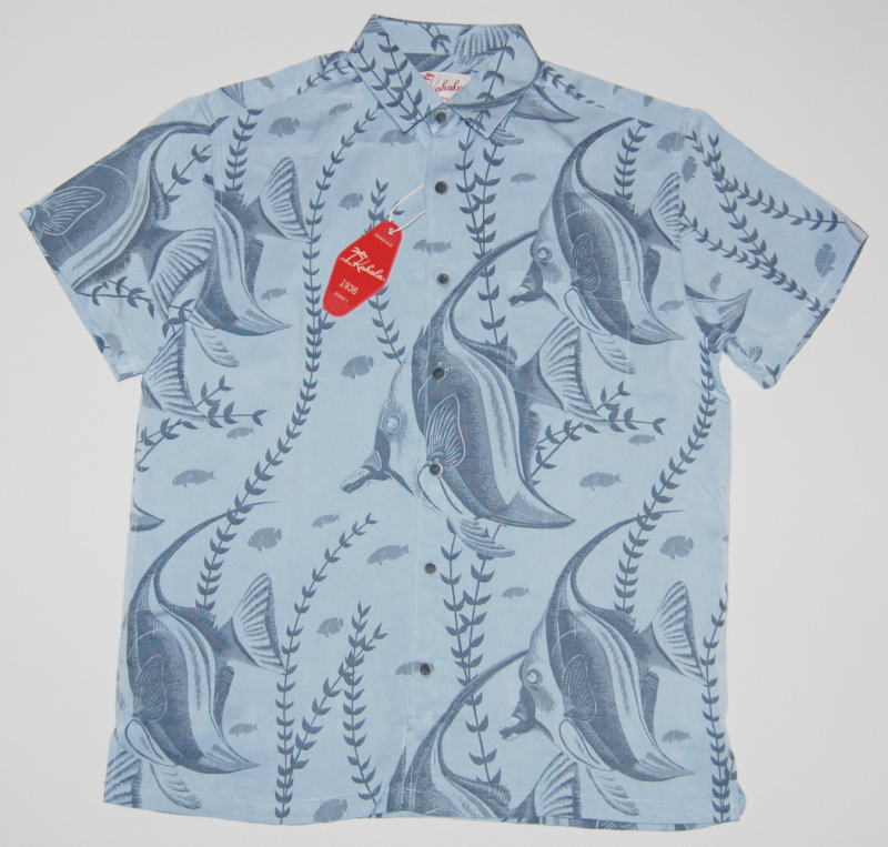 アロハシャツ メンズ 大層らしい大きさ KAHALA カハラ KHL121 水色 light blue 魚 エンゼルフィッシュ レディース ブランド名 ハワイアン 一般受け 今めかしい 差し上げ物 差し上げ物 出来事 生まれ落ちる日 母の日 父の日 クリスマス 華燭の典 旅する 御召しもの 柄プルオーバー 貨物輸送無料