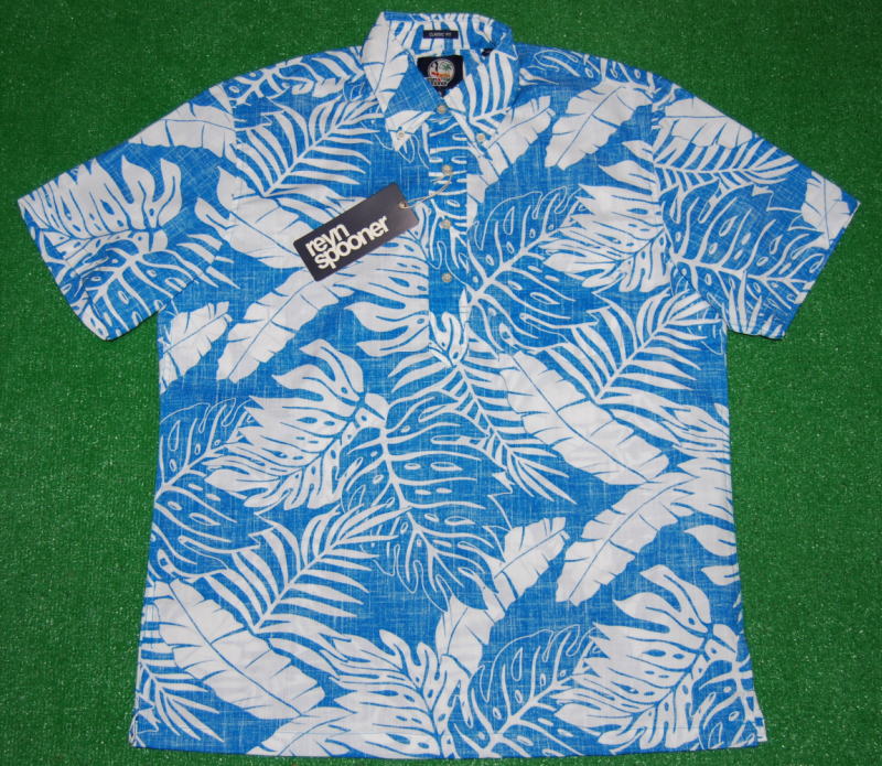 Blue Generation Mens Hawaiian Shirt Size
