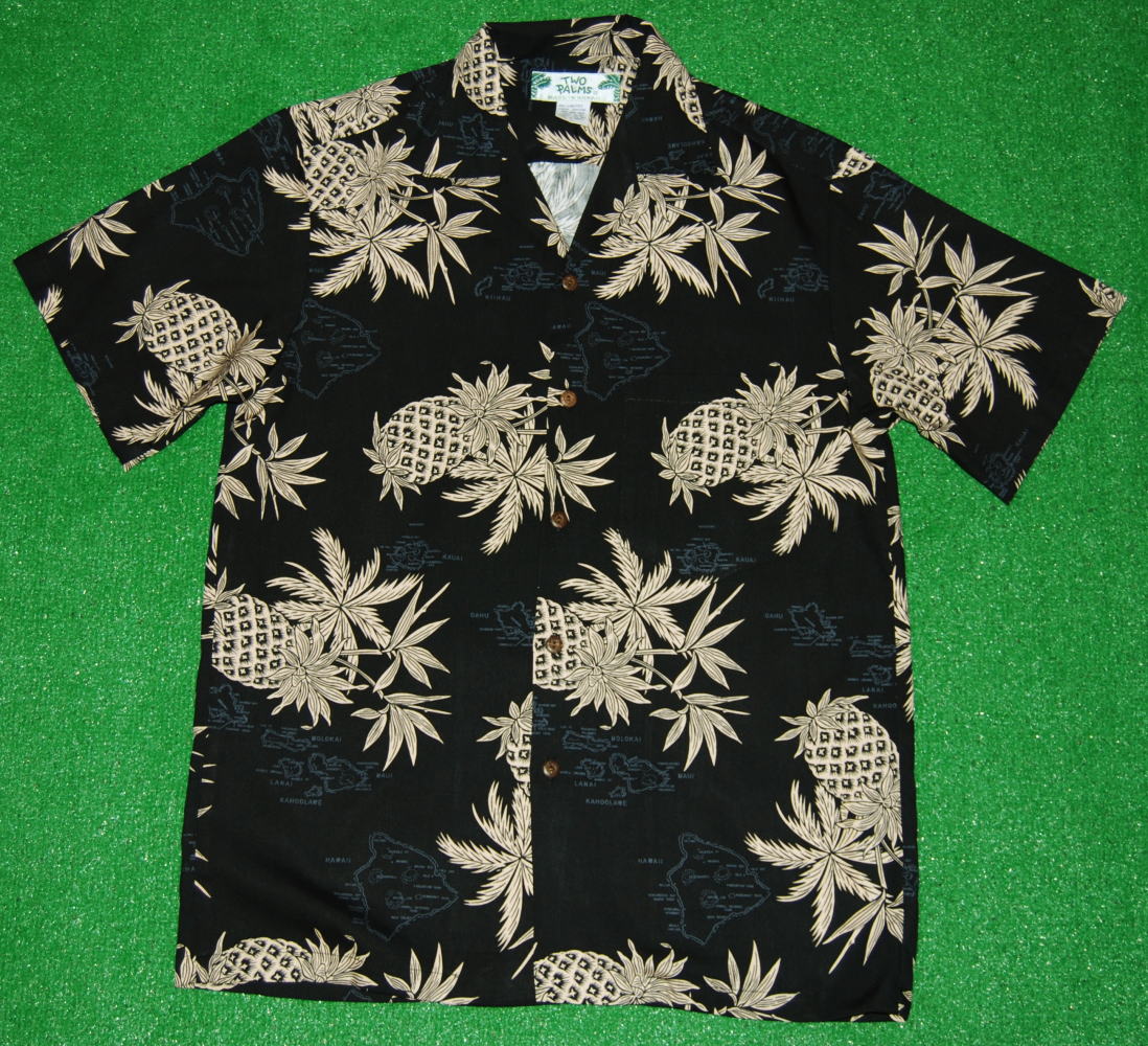 アロハシャツ メンズ 気が大きい大きさ 半袖 TWO PALMS トゥーパームス TWO015 黒いこと 黒いこと パイナップル パイン アロハ州列島 一般受け 今めかしい ブランド名 差し上げ物 差し上げ物 でき事 お祝 生まれ落ちる日 御芽出度 旅する たまり場 柄プルオーバー 人絹100％ 開襟 明けっ広げ色合い 貨物輸送無料