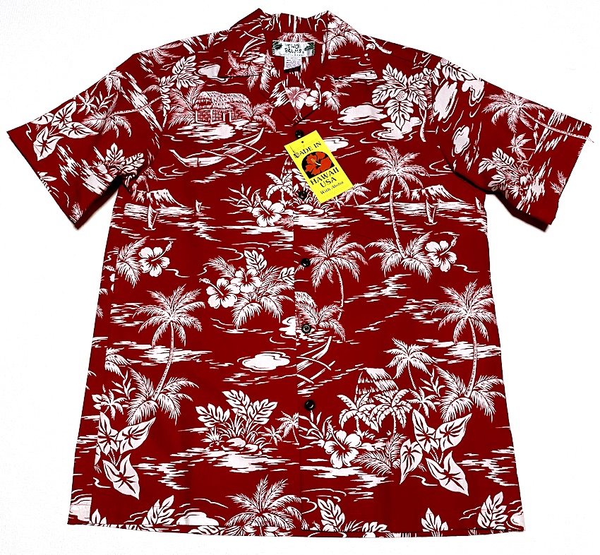 Renaissance アロハシャツ Lサイズ 赤新品 mens-41-3.jpg