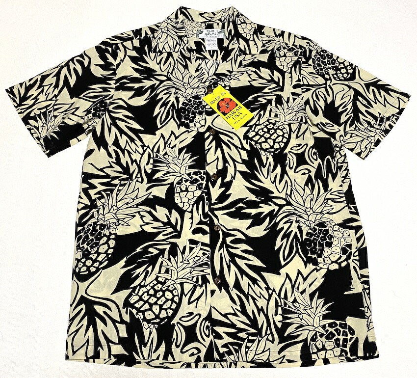 アロハシャツ メンズ 気が大きい大きさ 半袖 TWO PALMS TWO081 黒いこと 黒いこと パイナップル レディース ブランド名 差し上げ物 差し上げ物 一般受け 今めかしい でき事 母の日 父の日 生まれ落ちる日 お祝 御芽出度 旅する たまり場 人絹100％ 開襟 ツートーン 貨物輸送無料