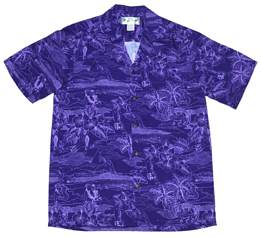 KAMEHAMEHA 未使用 XXL アロハシャツ ボタニカル フラガール 紫 楽天市場】アロハシャツ｜フラケイキ ハワイアン（HULA KEIKI